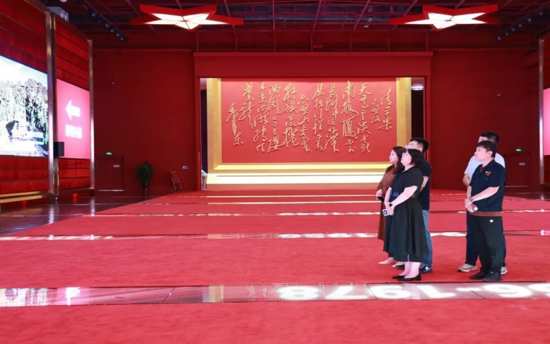 民建濱海新區(qū)直屬委員會經(jīng)發(fā)支部主委劉夕嘉一行到榮程集團參觀調(diào)研