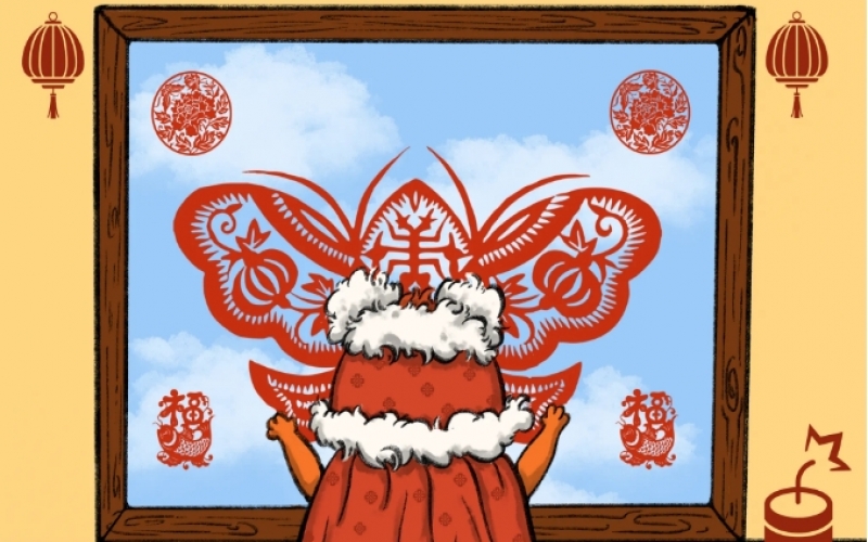 年味漸濃時 - 臘月廿八，貼窗花